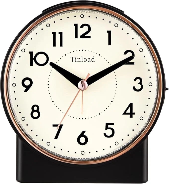 Optimized Tinload 4.3 Retro Analog Alarm Clock Vintage Decor No Ticking Silent Authentic