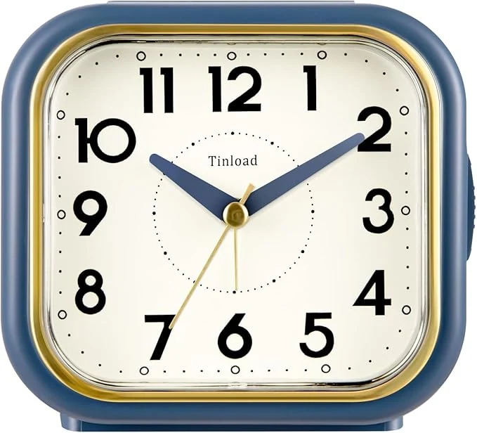 Unique Tinload 4.3 Vintage Retro Analog Alarm Clock Super Silent Non Ticking Clock Exceptional