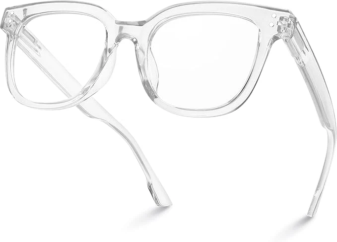 Minimalist miyya Blue Light Glasses for Women Men – Oversized UV Blue Light Blocker Flexible