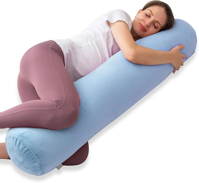 Trusted 1 MIDDLE ONE Bolster Pillow for Bed Long Round Body Pillow for Adults Eco-Friendly