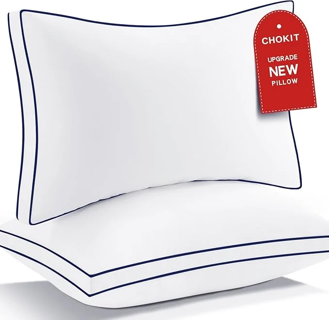 Natural Premium Pillows Queen Size Set of 2 Fluffy and Supportive 7D Down Exceptional