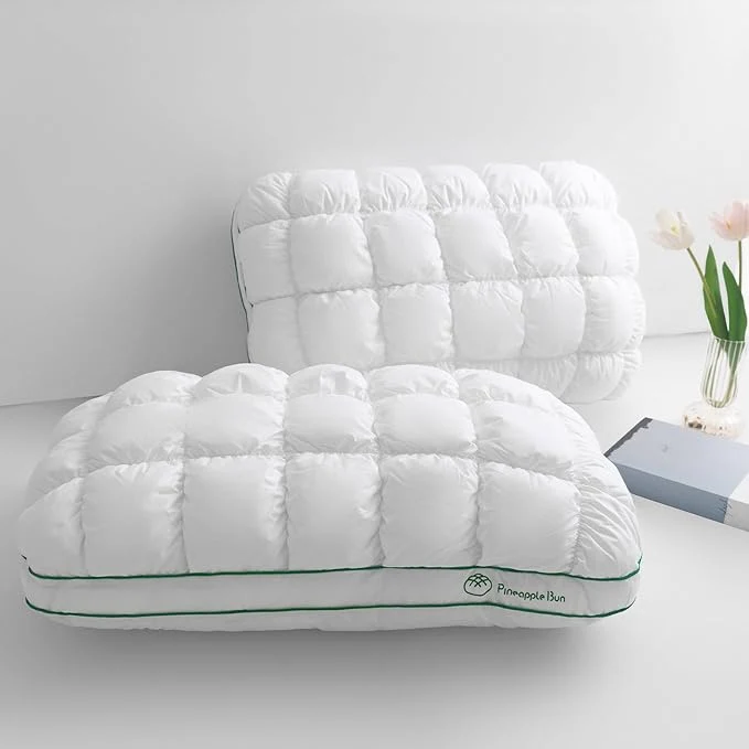 Prestigious YOUR MOON Fluffy Support Bed Pillow Queen Size Set of 2 Super Soft Premium High-Quality
