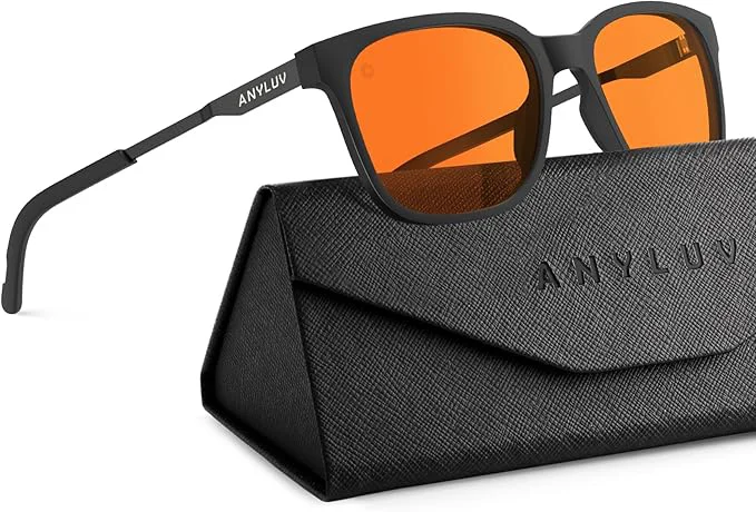 Fine Crafted ANYLUV Blue Light Glasses for Men Lightweight Computer Gaming Glasses Powerful