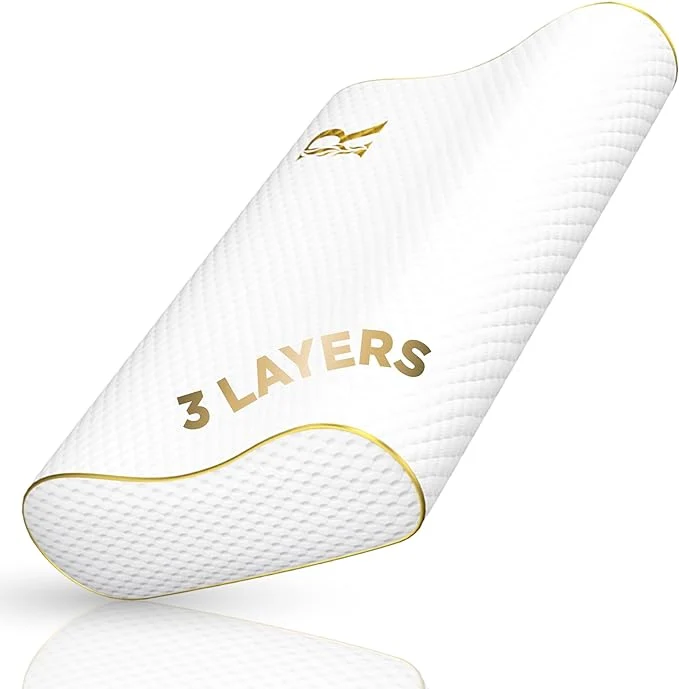 Crafted Royal Therapy King Memory Foam Pillow – Ergonomic Cervical Pillow Selected
