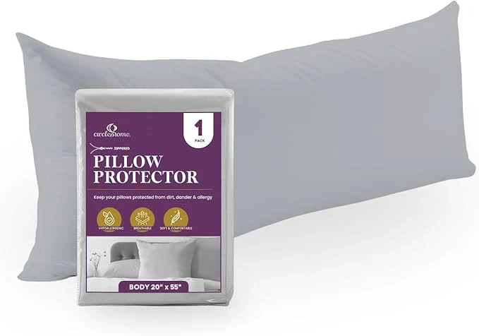 Fine Crafted CirclesHome Pillow Protectors Single Pack Body Zippered Next-Generation