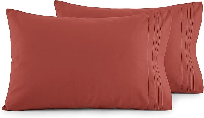 Quality Elegant Comfort Luxury Ultra-Soft 2-Piece Pillowcase Set High-End