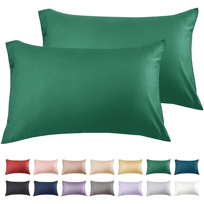 Elite Warmstar Cotton Pillow Cases Standard Size Set of 2 600 Thread Count Natural