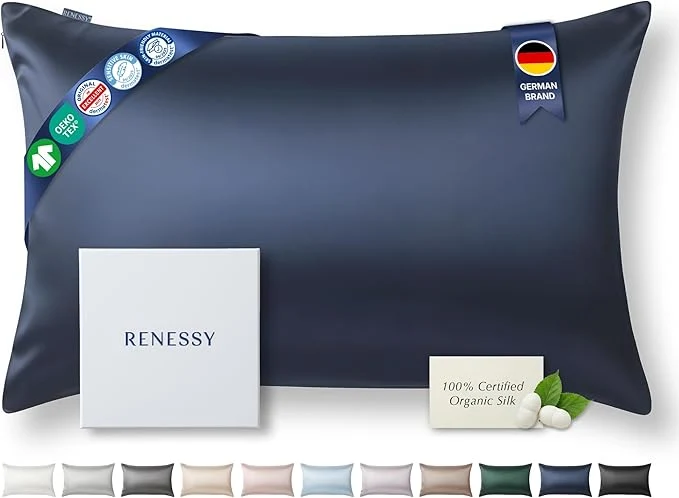 Secure Premium Silk Pillowcase Organic Mulberry Silk 22 Momme Grade 6A Expertly Made