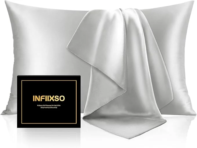 Versatile INFIIXSO Mulberry Silk Pillow Case King Size Silk Pillowcase Excellent