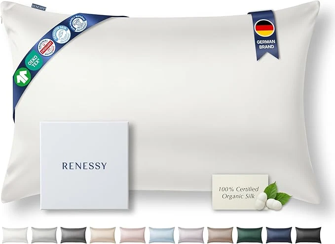 Lightweight Premium Silk Pillowcase Organic Mulberry Silk 22 Momme Grade 6A Premium Material
