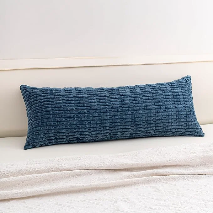 Easy-to-Use Aegero Corduroy Decorative Throw Pillow Covers 14×36 Inch Soft Striped Pillow Unique