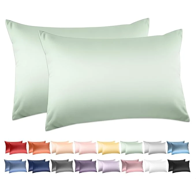 Soft Cotton King Pillowcases Set of 2 Deep Dream 600 Thread Count Pillow Cases Carefully Designed