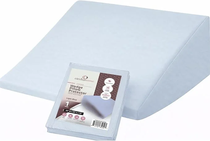 Powerful CirclesHome Wedge Pillow Cover Cotton Zippered Wedge Pillow Case Protector Elite
