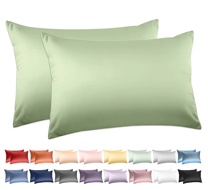 Consistent Cotton King Pillowcases Set of 2 Deep Dream 600 Thread Count Pillow Cases Elegant