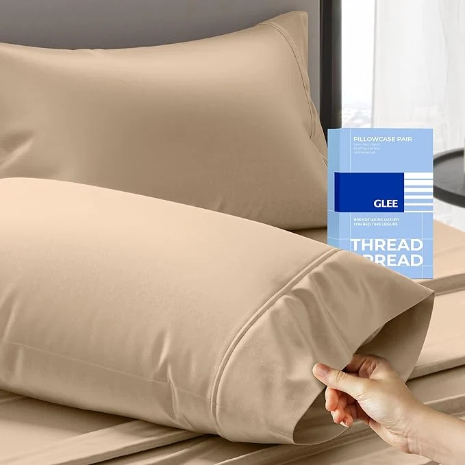 Trusted Thread Spread Cotton Pillow Cases Queen Size Set of 2 User-Friendly