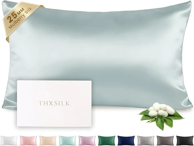 Genuine THXSILK Silk Pillowcase for Hair and Skin Luxury 25 Momme Mulberry Silk Trendy