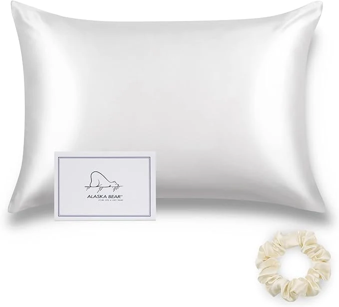 Healthy ALASKA BEAR Silk Pillowcase Envelope Closure 22 Momme 100 Percent Mulberry Top-Quality
