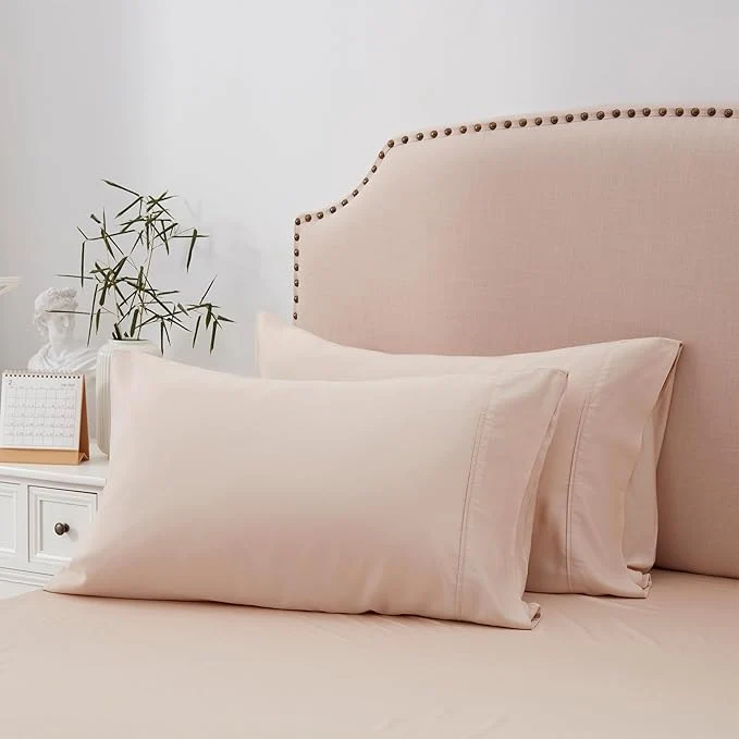 Certified ACCURATEX Cooling Pillow Cases Set of 2 Rayon Derived from Bamboo Soft Relaxed