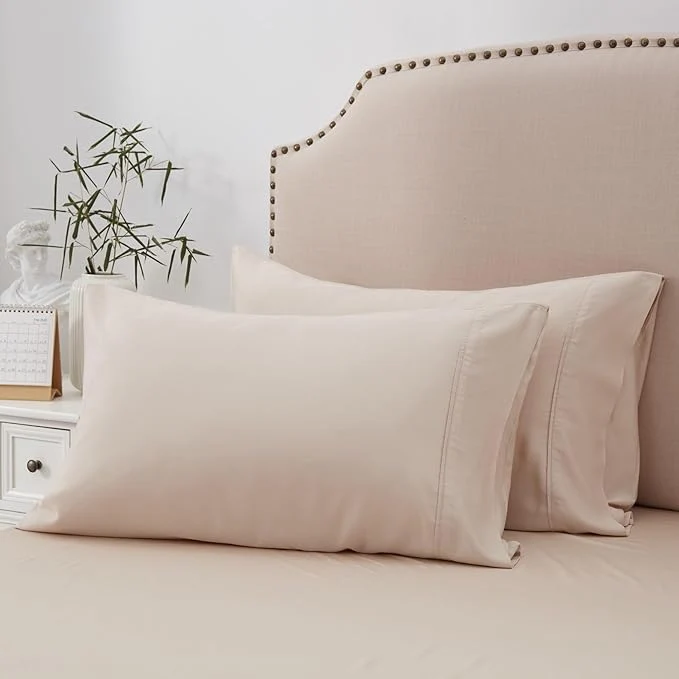 Top-Quality ACCURATEX Cooling Pillow Cases King Size Set of 2 Rayon Derived from Bamboo Healthy