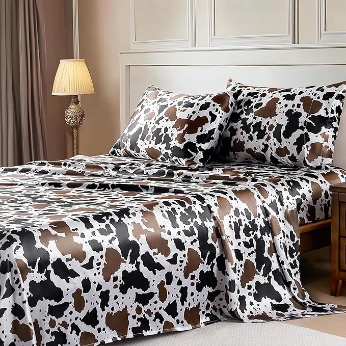 Secure MR HM Satin Sheets with Elastic Corner Straps Twin XL Size 3-Piece Silky Traditional