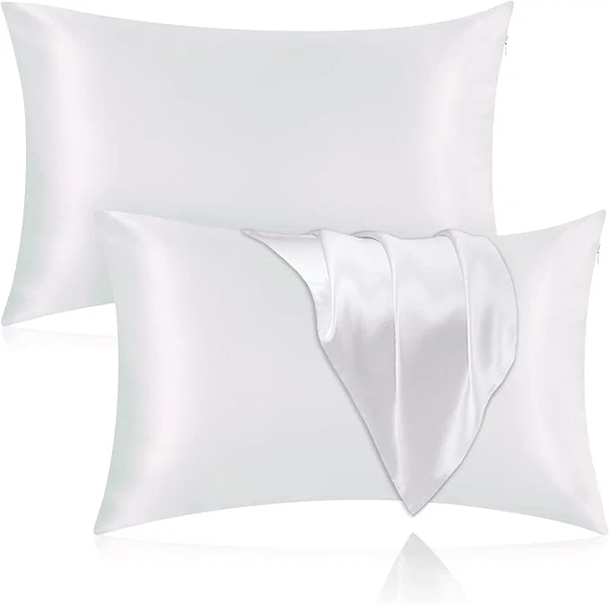 Sustainable Silk Pillowcase for Hair and Skin 2 Pack Mulberry Silk Pillowcase 25 Momme Classic