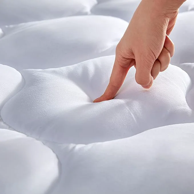 Selected SLEEP ZONE Full Size Mattress Pad Protector Quilted Fitted Bed Mattress Topper Breathable