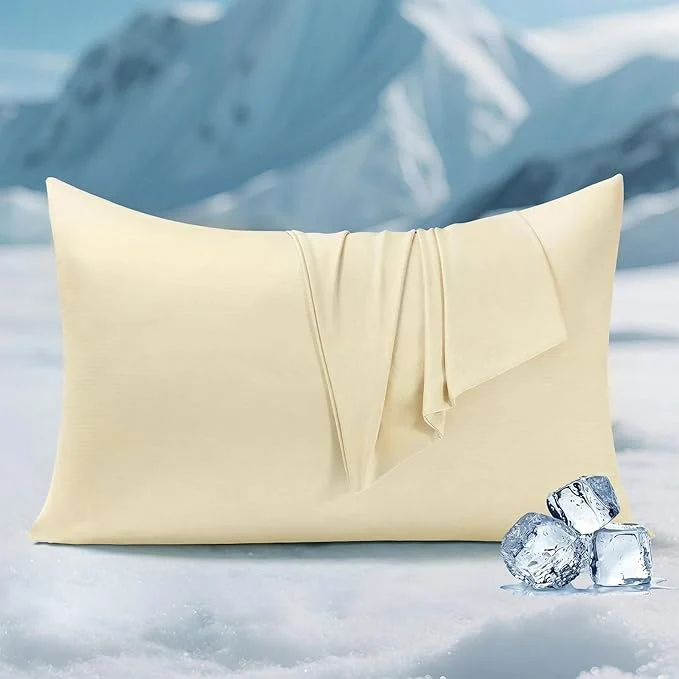 Outstanding Elegear Cooling Pillow Cases for Hot Sleepers Clean Fabric Silver Infused Stylish