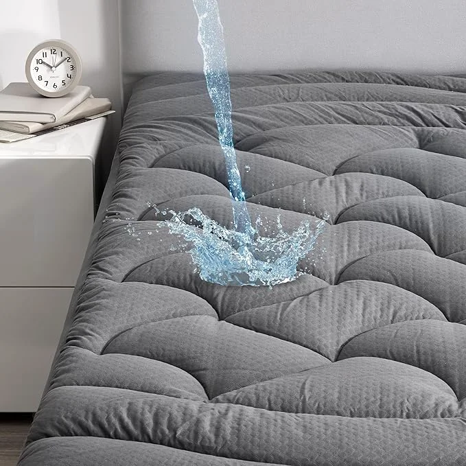 Dependable SLEEP ZONE Waterproof Twin XL Mattress Pad Soft Mattress Topper Fitted Healthy