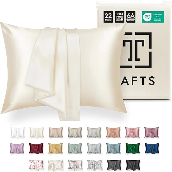 Solid Tafts Pillow Cases – 22mm Pure Mulberry 6A Silk Pillowcase Specialty