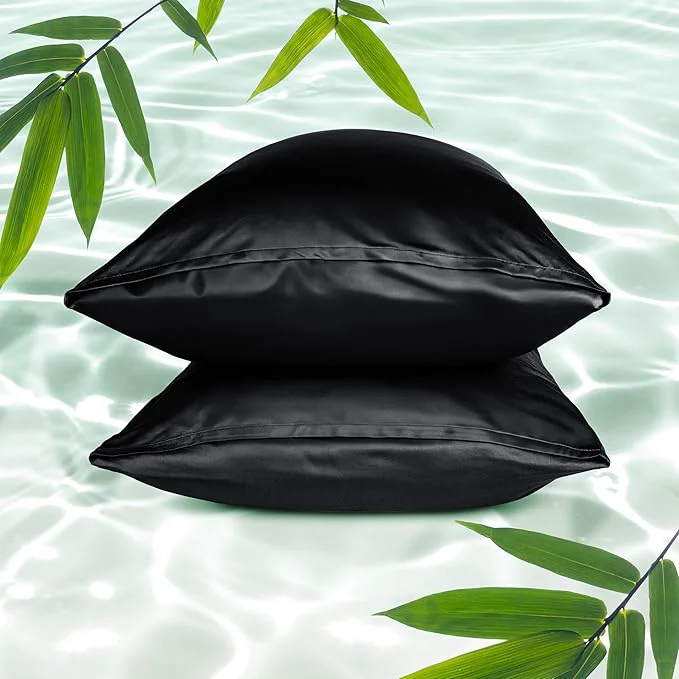 Fashionable Bare Home Rayon Made from Bamboo Luxury Standard Size Set of 2 Cooling Breathable