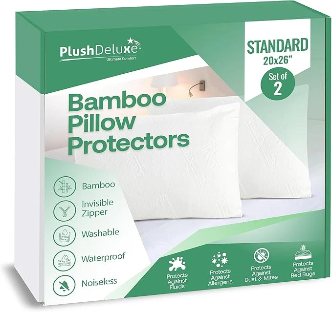 Premium Material Premium Standard 20”x 26” Waterproof Pillow Protector Covers Elite