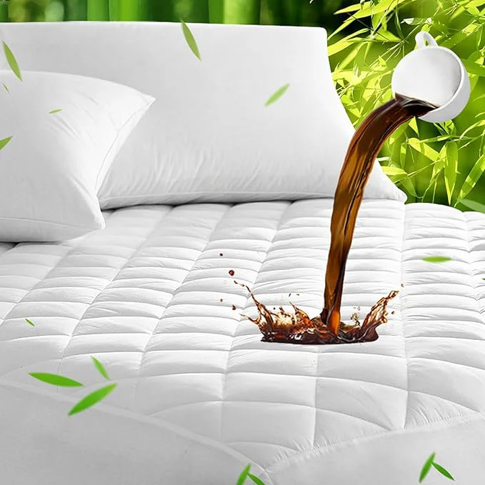 Flexible UNILIBRA California King Mattress Pad Waterproof Rayon Made from Bamboo Original