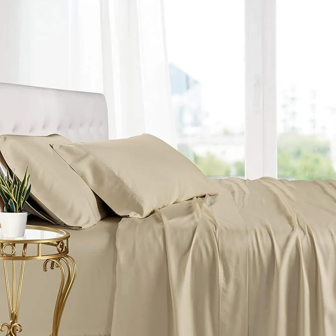 Recyclable Royal Hotel Bedding Natural Viscose Made from Bamboo Pillowcases Soft Reliable