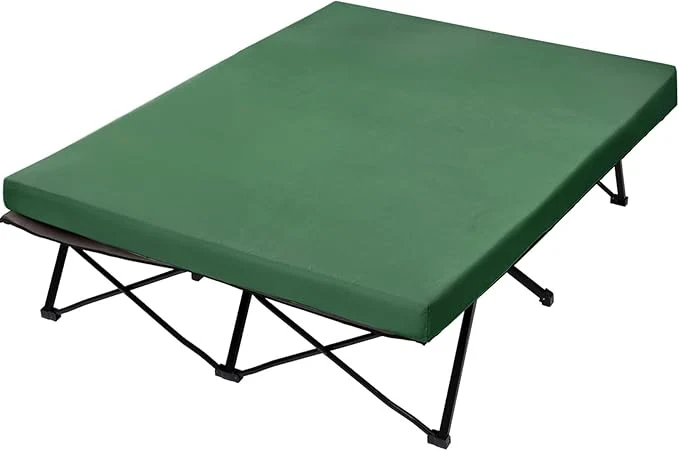 Environmentally Friendly CYMULA Camping Cot Mattress 2in Memory Foam Sleeping Pad Soft Warm Non-Slip Fine