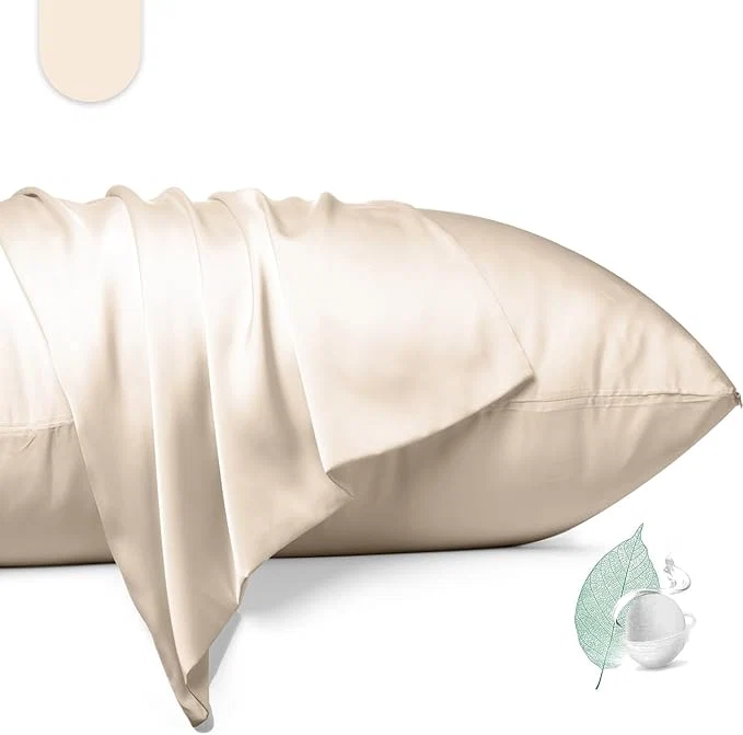 Stylish Mulberry Silk Pillowcase 2 Pack King Size Silk Pillow Cases Safe