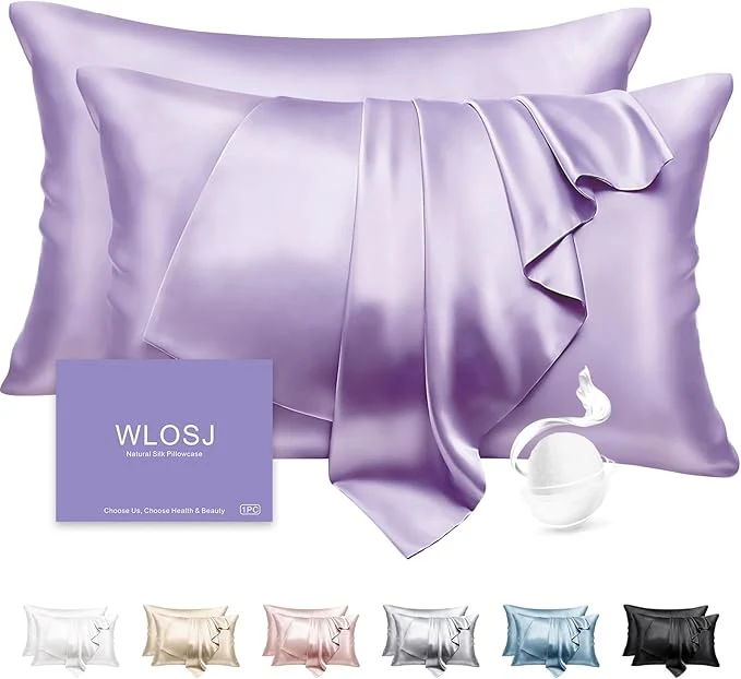 World-Class Silk Pillow Cases 2 Pack Standard Size Mulberry Silk Pillowcase Set of 2 Next-Generation