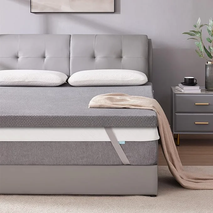Organic SINWEEK 3 Inch Gel Memory Foam Mattress Topper Twin Size Pad User-Friendly
