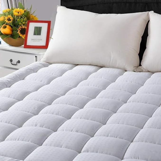Reliable LEISURE TOWN Cotton Mattress Pad Twin XL Size Fitted Quilted Mattress Cover Casual