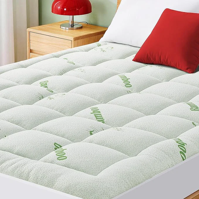 Superior Mattress Pad Queen Size Cooling Pillow Top Mattress Topper Ultra Soft Viscose Dependable