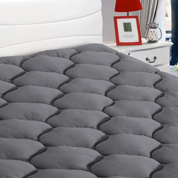 Sophisticated LEISURE TOWN Cotton Twin XL Mattress Pad Fitted Quilted Mattress Cover Pillow Expertly Made