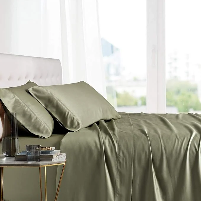 Breathable Royal Hotel Bedding Natural Viscose Made from Bamboo Sheets Soft Cooling User-Friendly