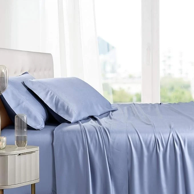 Top-Quality Royal Hotel Bedding Natural Viscose Made from Bamboo Sheets Soft Cooling Optimized