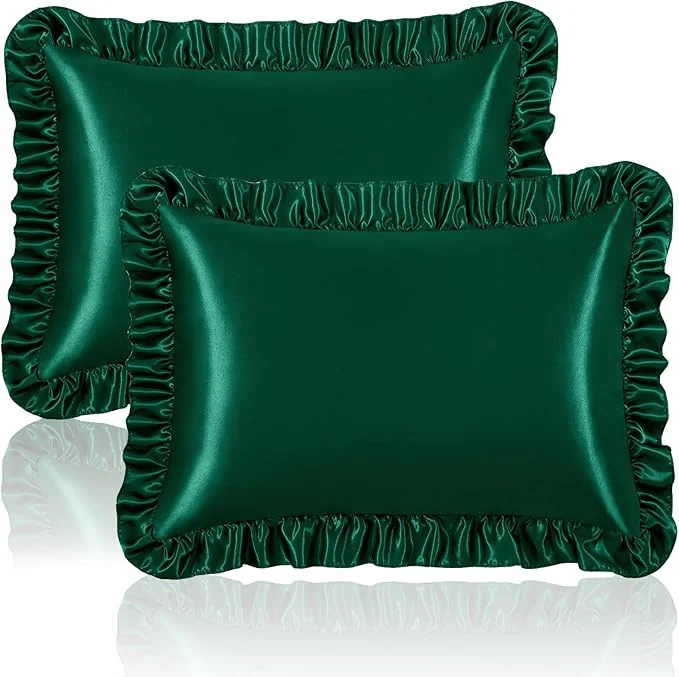 Reusable Homiest Ruffle Satin Pillowcase Effective