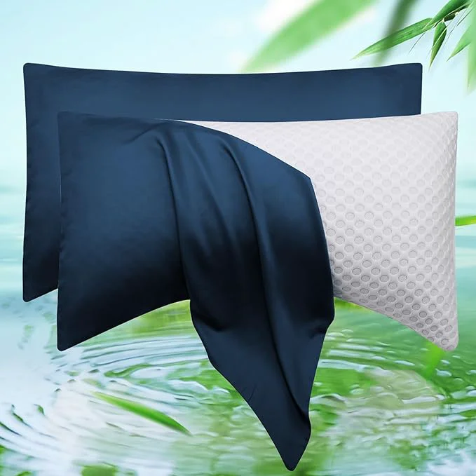 Minimalist Cooling Crescent Pillow Cases Queen Size Set of 2 Reliable