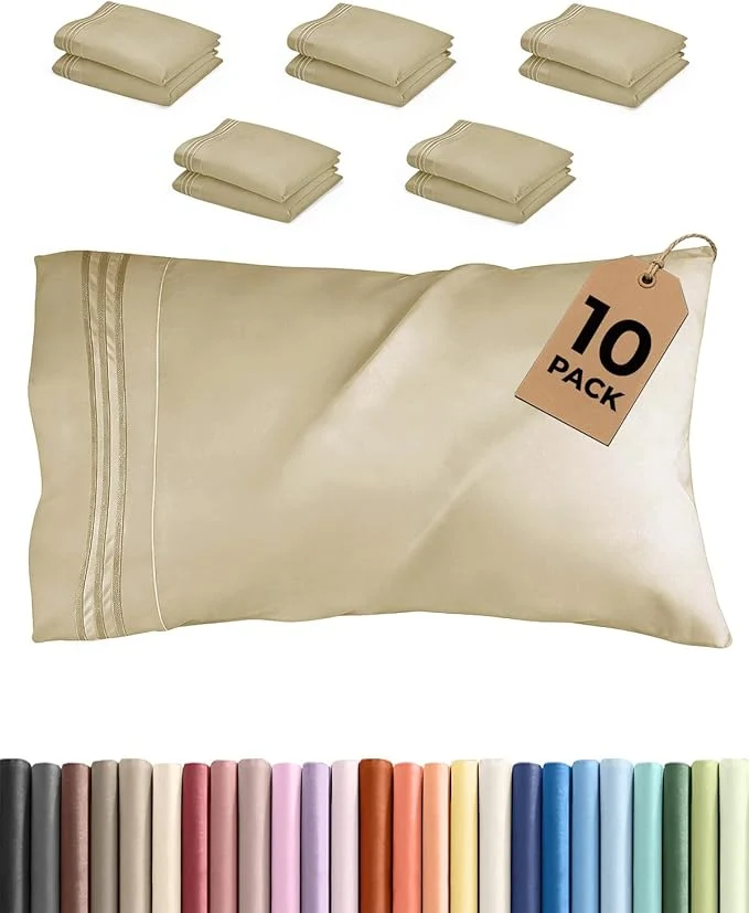 Powerful Standard Pillow Cases Set of 10 Sophisticated