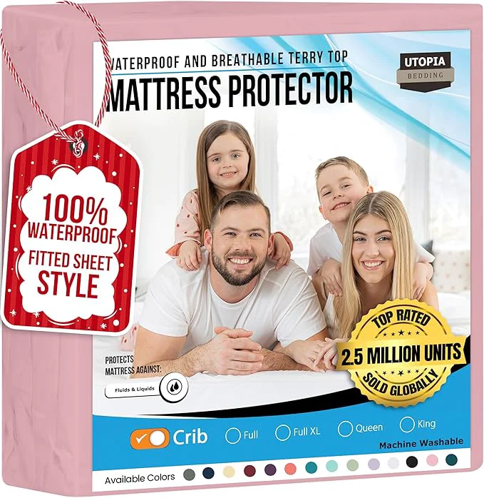 Secure Utopia Bedding Waterproof Mattress Protector Premium Terry Mattress Cover 200 Official