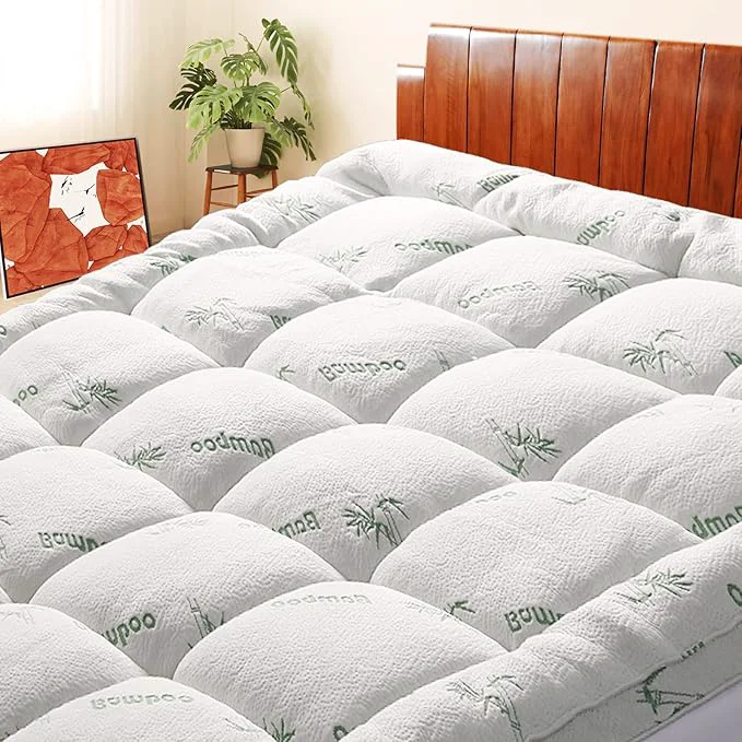 Top-Quality Mattress Topper California King Size Cooling Extra Thick Breathable Viscose Excellent