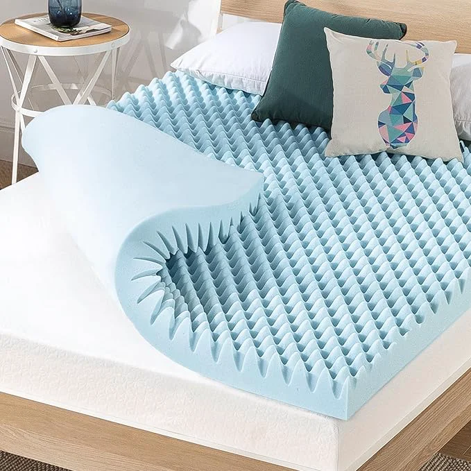 Exceptional Price Mattress 4 Inch Egg Crate Memory Foam Mattress Topper Easy-to-Use