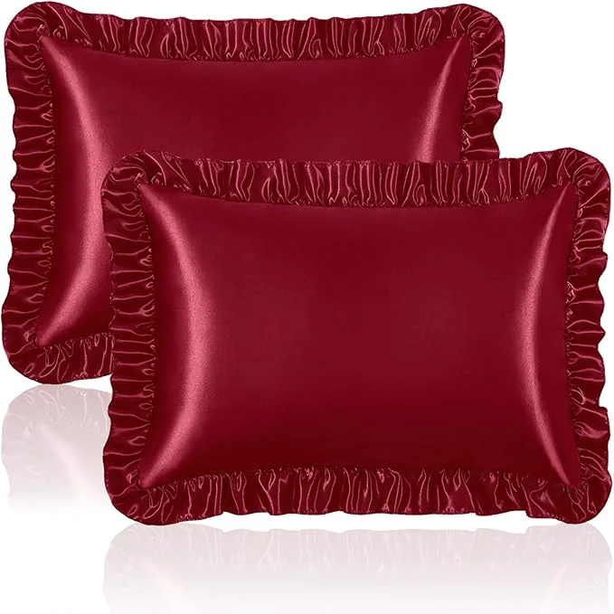 Trusted Homiest Ruffle Satin Pillowcase Organic