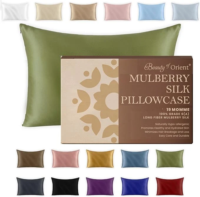 Smooth 19 Momme Premium Mulberry Silk Pillowcase Fast